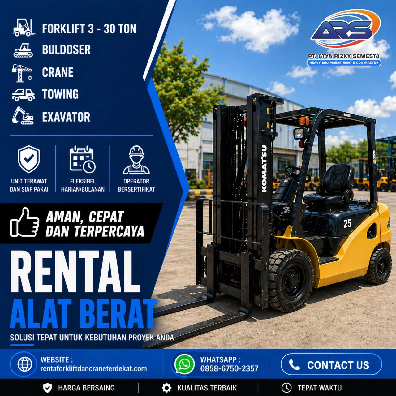 Rental Forklift Semarang Lokasi Terdekat